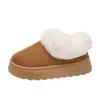 Botas de Nieve para Mujer Talla Grande para Invierno, Estilo Nuevo, Forradas de Felpa, Engrosadas, Cálidas, de Suela Gruesa, que Aumentan la Altura, Botas de Algodón Peludas