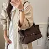 Bolsa Grande de Couro Sintético Estampa de Leopardo Retrô Feminina 2026 Nova Outono Casual Bolsa de Ombro Mais Vendida Bolsa Tote para o Dia a Dia