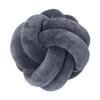 Almofada Nórdica com Pom-Pom e Corda de Elastano Dupla Torção Bola Amarrada Veludo Tecido Almofada Nó Almofada Decorativa Celebridade da Internet
