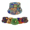 Sombrero de Pescador Estampado Transfronterizo, Reversible, Unisex, Sombrero Versátil con Protección Solar para Actividades al Aire Libre, Sombrero de Cubo Retro con Graffiti
