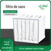 F8 Não Tecido Média Eficiência Filtro Unidade de Ar Fresco Ventilador de Ar Condicionado Central Remoção de Poeira F9 Estrutura de Alumínio Filtro de Bolsa