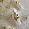 YITU Figura de Formiga Dourada Gradiente de Natal Boneco de Neve Adesivo para Nail Art Árvore de Natal Laço Decoração de Unha YT3982