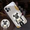 Adecuado para funda de teléfono Apple 14, iPhone 15 Pro, se ilumina en llamada entrante, 16 modelos de pareja, 13 Nuevo modelo de Oso Lego, 17 Dibujos animados