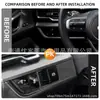 Adequado para 22 Kia Lion Race Sportage moldura decorativa de ajuste de farol adesivos decorativos de lantejoulas de fibra de carbono modificados