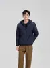 Chaqueta Casual Acolchada de Algodón para Hombre Otoño e Invierno 2025, Ligera y Cálida, Abrigo con Capucha y Cierre de Cremallera de Algodón y Seda