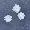 Venta Directa de Fábrica de Flores Artificiales de Rosa Diamante de 3 Cabezas para Decoración de Hotel y Hogar, Materiales de Decoración de Cascada de Rosas para Bodas