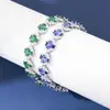Fabricante de Joyería de Moda al por Mayor Pulsera Colorida de Piedras Preciosas para Bebé Incrustada con Diamantes Completos Estilo de Comercio Exterior