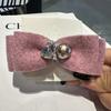 Dulce Pasador de Pelo de Lazo Rosa Súper Hada Princesa Femenino Corazón Elegante Pinza de Pico de Pato Lindo Accesorios para el Cabello Pasador Tocado