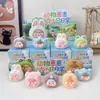 Seis Filhotes de Animais Pequenos Rebanho Diário Caixa Surpresa Figurinhas Desenho Animado Fofas Decorações de Mesa Presentes para Estudantes Atacado