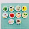 Serie de Juegos de Comida Miniatura Simulada, Accesorios Hechos a Mano para DIY, Imanes para Refrigerador, Fundas para Teléfono, Enviado Aleatoriamente
