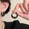 Aretes Rojos Lujo Ligero Sensación de Alta Gama 2024 Nuevo Estilo Estilo Caliente Femenino Estilo Francés Retro Aretes Exagerados Aretes de Otoño e Invierno
