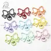 Llavero de Moño Pintado de Colores Broche de Resorte Clip para Perro Accesorios DIY Colgante Cadena para Teléfono Clip para Bolsa Regalo de Graduación