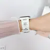Pulseira de Silicone Estampada com Rosto Sorridente Adequada para Apple Watch Séries 9, 10, S11 iWatch Ultra Pulseira com Fecho Borboleta