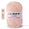 4 Ovillos de Hilo de Algodón Leche de Grosor Medio Hilo para Bebé Kit de Materiales para Tejer Crochet Hecho a Mano DIY Ramo de Muñeca