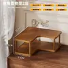 Estante de almacenamiento de escritorio de esquina, organizador de múltiples niveles para cocina y artículos esenciales del hogar para el día a día, estantería de mesa, estante de almacenamiento