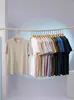 Camiseta de Manga Corta Ajustada de Color Sólido para Verano Serie de Colores Caramelo 11 Colores Opcionales Estilo Unisex Versátil Adelgazante Ropa para Hombres y Mujeres