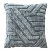 Funda de almohada transfronteriza sin relleno de terciopelo de copo de nieve, rayas de nieve, color sólido, almohada de oficina, almohada para sofá, cojín de cabecera