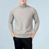 Suéter de lana de cuello alto para hombre, suéter informal de talla grande, suéter holgado de lana, suéter cálido para hombre, otoño e invierno, nuevo