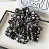 2025 Tela Floral Anillo Grande para el Cabello Sentido Avanzado Ancho Elegante Elegante Colorido Anillo para el Cabello Alta Elasticidad Duradero Adorno para la Cabeza