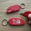 Mini Lâmina Retrátil Chaveiro Mini Faca Retrátil Automática com Chaveiro Mini Faca de Chaveiro