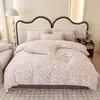 Juego de Cama de Cuatro Piezas 100% Algodón para Dormir Desnudo, Fresco Estilo Ins de Cuatro Piezas, Funda de Edredón Individual de Algodón Puro, Juego de Tres Piezas para Dormitorio de Estudiantes al por Mayor