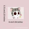 Diseño de Personaje de Anime de Cara Amasando Linda Pegatina de Cristal UV para Manualidades Taza de Vidrio Papelería Pegatina Decorativa Arrancar y Pegar