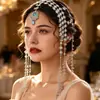 Adorno de Cabeça Estilo Antigo Regiões Ocidentais de Dunhuang Acessórios de Cabelo de Princesa Headwear para Foto de Viagem Pingente de Testa Ornamento de Testa Franja Acessórios de Estilo Étnico Adorno de Cabeça