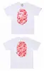 Camiseta de Verano Nueva de Manga Corta, Marca Auténtica de Tendencia, Tejido Pe de 230g, Resistente, Estilo Pareja, Corte Holgado, para Hombres y Mujeres
