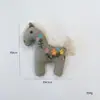 Estilo Floresta Gato Urso Retro Boneca Fofa Bordado Pônei Artesanal Estilo Artístico Enfeites Decorativos Acessórios
