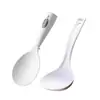 Cuchara para Arroz Antiadherente de Pie, Espátula para Arroz, Cuchara para Arrocera Eléctrica, Cuchara de Plástico para Servir Arroz para el Hogar, Cuchara para Sopa, Mango Largo Grande