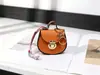 Bolso Bandolera Mini Estilo Nuevo Forma de Silla Colgante Bolso Pequeño de Moda Versátil Estuche para Auriculares Llavero Sobre Rojo Billetera para Monedas
