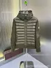 2026 Nuevo Modelo m Marca Chaqueta de Punto con Plumas para Hombre con Plumón de Pato Blanco, Cuello Alto, Cálida, Versátil, Casual, Abrigo Ligero