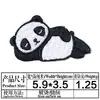 Novos Adesivos de Tecido Bordados de Panda Fofo Pequeno Adesivos Adesivos Decorativos para Roupas Infantis Caderno de Recados Adesivos Bordados de Desenho Animado