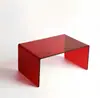 Prateleira Organizadora de Acrílico em U Colorida Transparente Elevada para Brinquedos Cosméticos Display para Transmissão ao Vivo