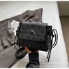 Bolso Único de Lunares para la Axila para Mujer, Nuevo Bolso de Lona Estilo Coreano 2026, Bolso de Mano Versátil y Bolso Pequeño Cuadrado de Hombro