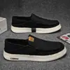 Zapatos de lona transpirables de verano para hombre, zapatillas casuales sin cordones, zapatos perezosos de moda para hombre