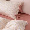 Algodão Floral Pequeno Estilo Pastoral Tether Bow Pillowcase Fresh Ins Estilo Pure Cotton Pillow Cover Produto Único