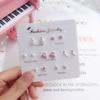 7 Pares de Pendientes de Tachuela para Estudiantes Mujeres Estilo Coreano Simple Pequeños Lindos Conjunto Combinación Pendientes Joyería para Orejas