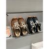 Zapatos Casuales para Mujer 2025 Otoño Nuevos Tenis de Caña Baja con Cordones Redondos Planos