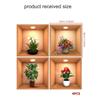 Pegatina de pared con marco de fotos 3D de simulación de flores y plantas verdes, para dormitorio, sala de estar, TV, fondo, autoadhesiva