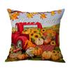 Funda de almohada de lino para sofá, dormitorio, serie del Festival de la Cosecha de Otoño, venta transfronteriza, con estampado de una sola cara