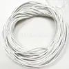 Cuerda de sutura de PU cuerda trenzada con núcleo cuerda de bloqueo borde de cuerda cuerda de cordón con accesorios DIY cuerda certificado cuerda para colgar cuerda de cuero redonda