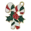 Conjunto de 30 Acessórios de Esmalte de Natal para DIY: Papai Noel, Boneco de Neve, Sino, Rena, Pingentes de Pulseira, Chaveiros