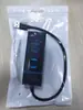 Hub USB 3.0 de Uma Porta para Quatro Portas de Alta Velocidade Extensor USB Divisor USB para Computador Transmissão de Alta Velocidade
