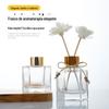 Frasco de aromaterapia de seis faces com tampa de rosca colorida, frasco de perfume, frasco volátil, aromaterapia com rattan sem fogo, frasco de vidro de aromaterapia pode ser pulverizado, cor, atacado