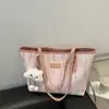 Popular Bolsa Grande con Cremallera para Mujer 2025 Nueva Bolso Grande Simple Textura Linda Bolso Tote para Viajes Diarios Bolso de Hombro