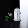 Mini Cargador de Coche Carga Rápida PD Carga Rápida USB Encendedor de Cigarrillos de Coche Uno a Dos 3.1A Carga Rápida para Coche