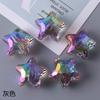 Cadena para teléfono móvil DIY con forma de estrella de cinco puntas de colores, material de cuentas, pendientes con agujeros rectos, accesorios de horquilla, cuentas sueltas