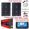 Generación de energía del sistema solar inversor combinado controlador de panel solar 12V-220V110V sistema solar