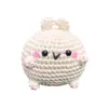 Boneca de Ovelha Pequena Cor Blush Crochê Kit de Material Feito à Mão Presente DIY Feito à Mão Pingente de Chaveiro Compra Direta Transfronteiriça